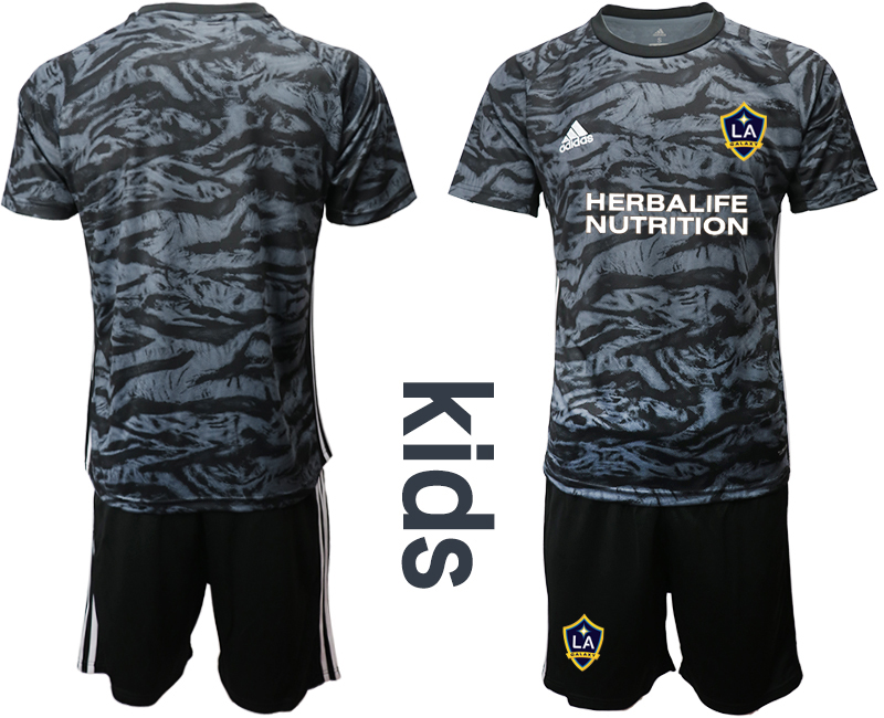 Youth 2020-2021 club Los Angeles Galaxy black goalkeeper blank Soccer Jerseys